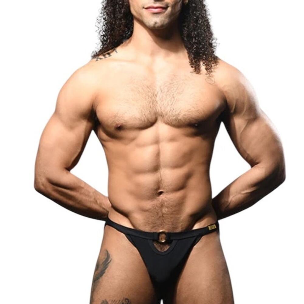 Andrew Christian Savoy Ring Bikini Black XL Extra Large